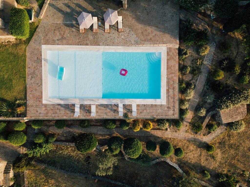 Swimming Pool Aerial View