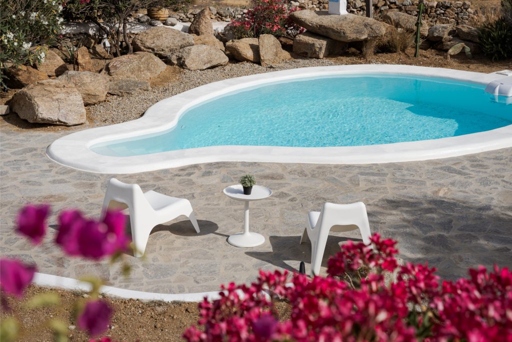 Bougainvillea Comfort Villa Mykonos pool