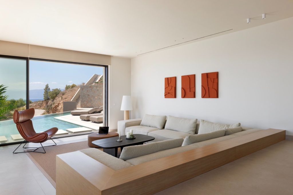 Living Room, Villa Apollon Porto Cheli