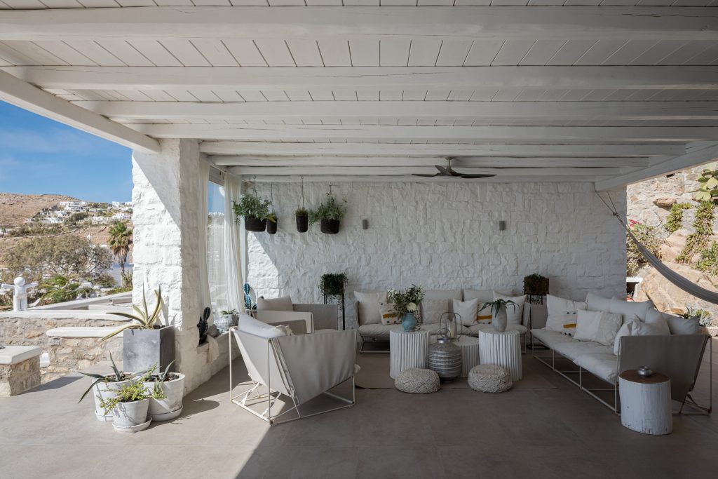 Sitting Area, Villa Daloli Mykonos