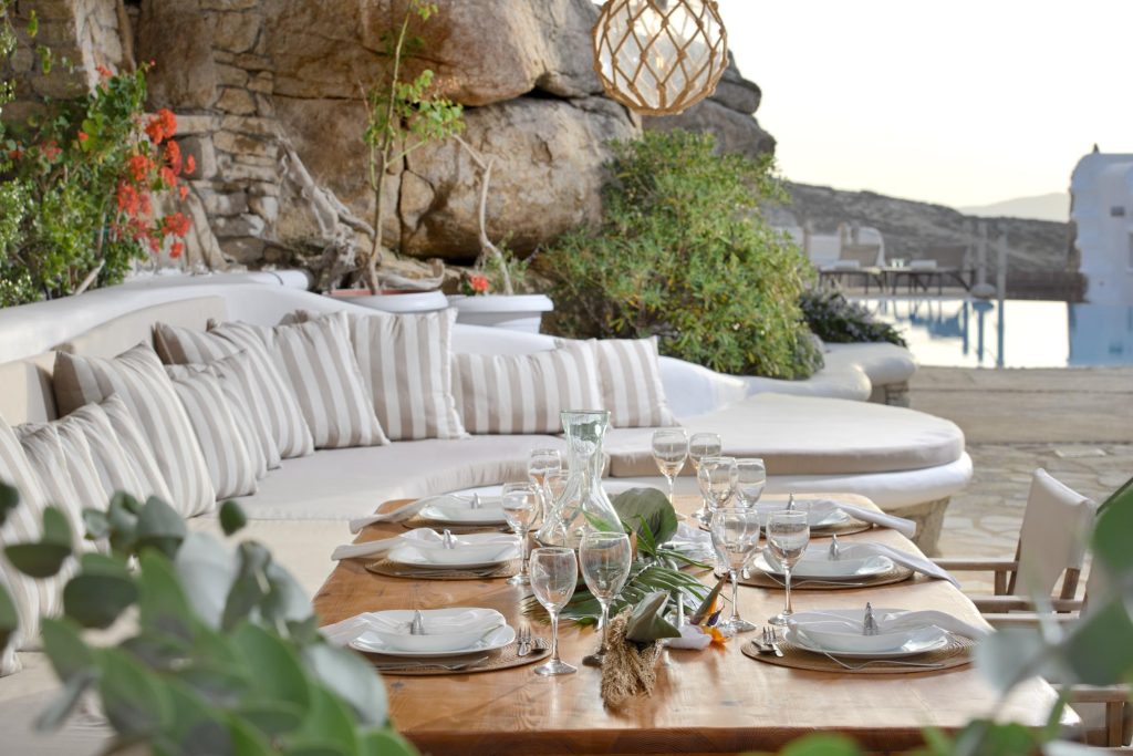 Dining Table, Gran Kanalia Villa Mykonos