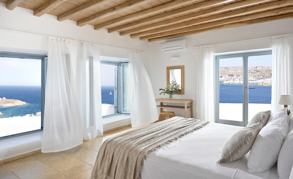 Master Bedroom, Gran Kanalia Villa Mykonos