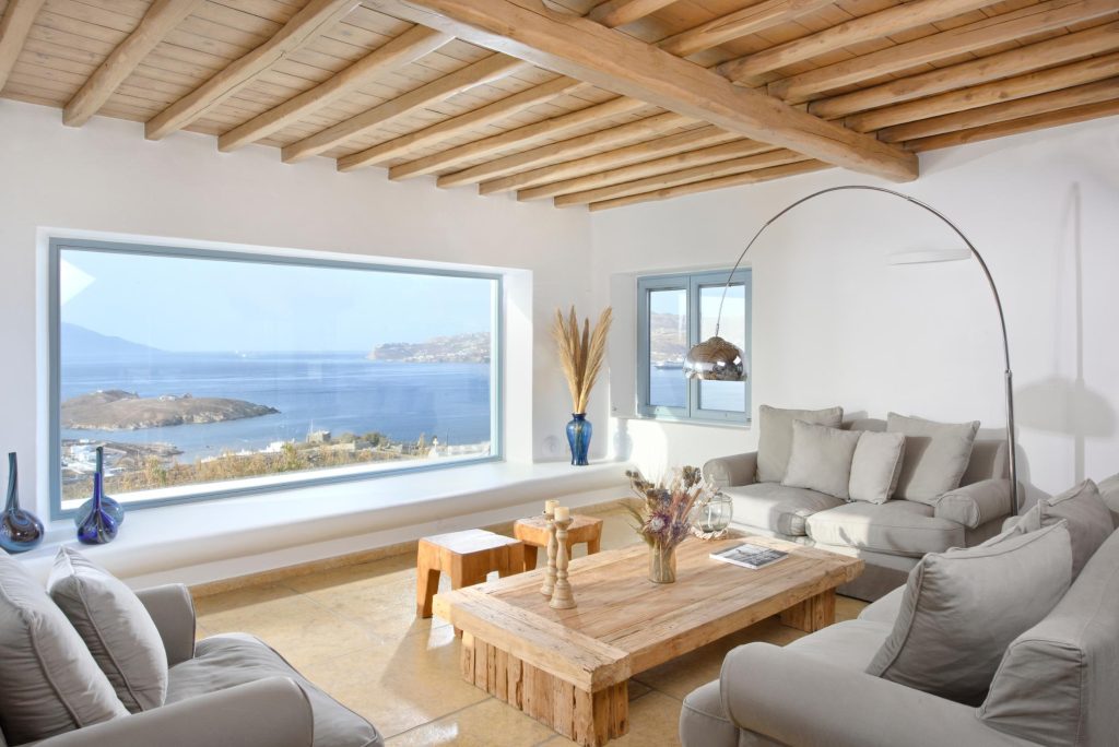 First Living Room, Gran Kanalia Villa Mykonos