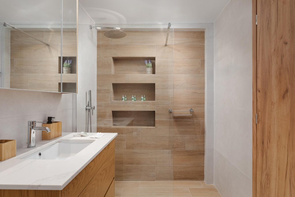 Bathrooms, Luxurious Seafront Villa Karystos