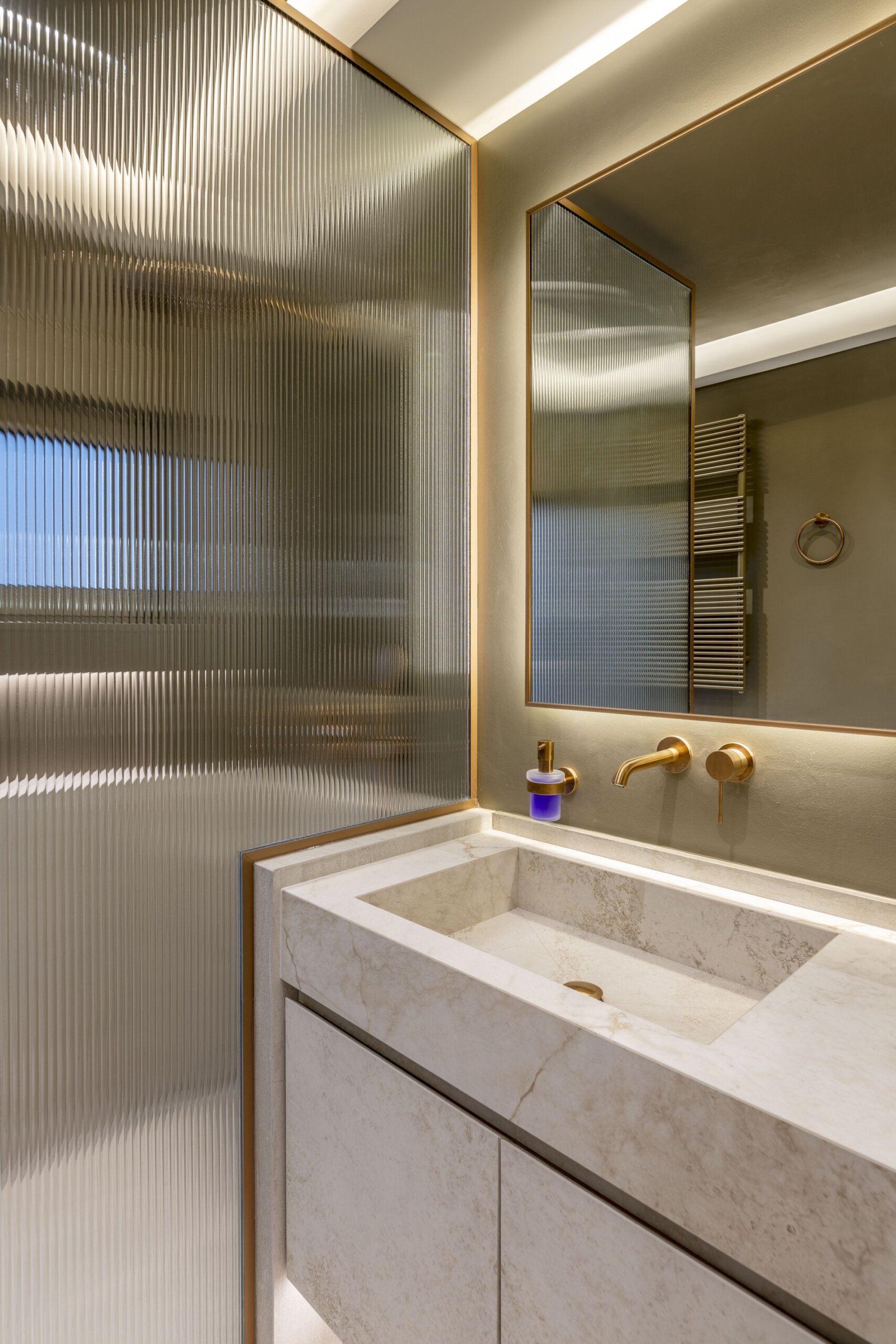 Bathroom with walk in shower at Acropolis Luxury Penthouse in Koukaki, Athens