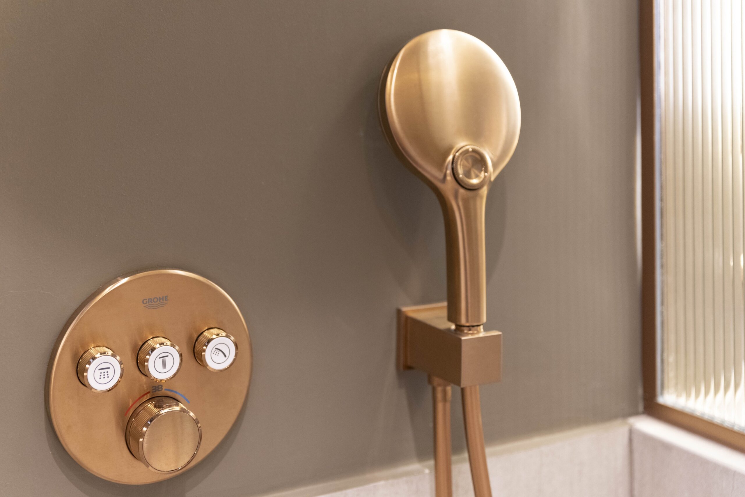 Bathroom with walk in shower at Acropolis Luxury Penthouse in Koukaki, Athens