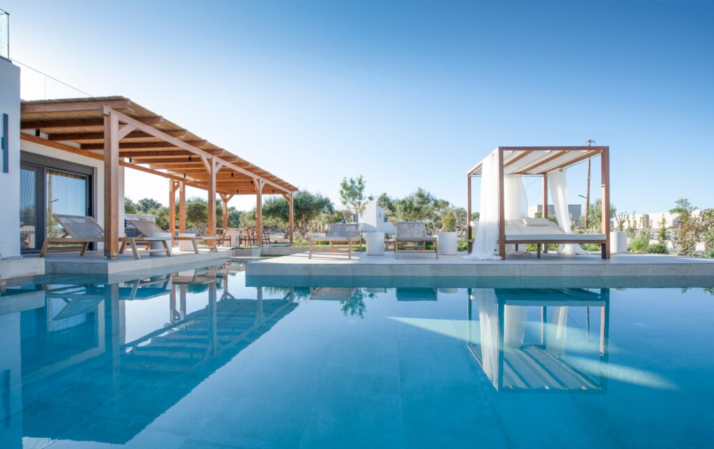 Black Olive Villa One private pool and outdoor areas in Pigi, Rethymno, Crete