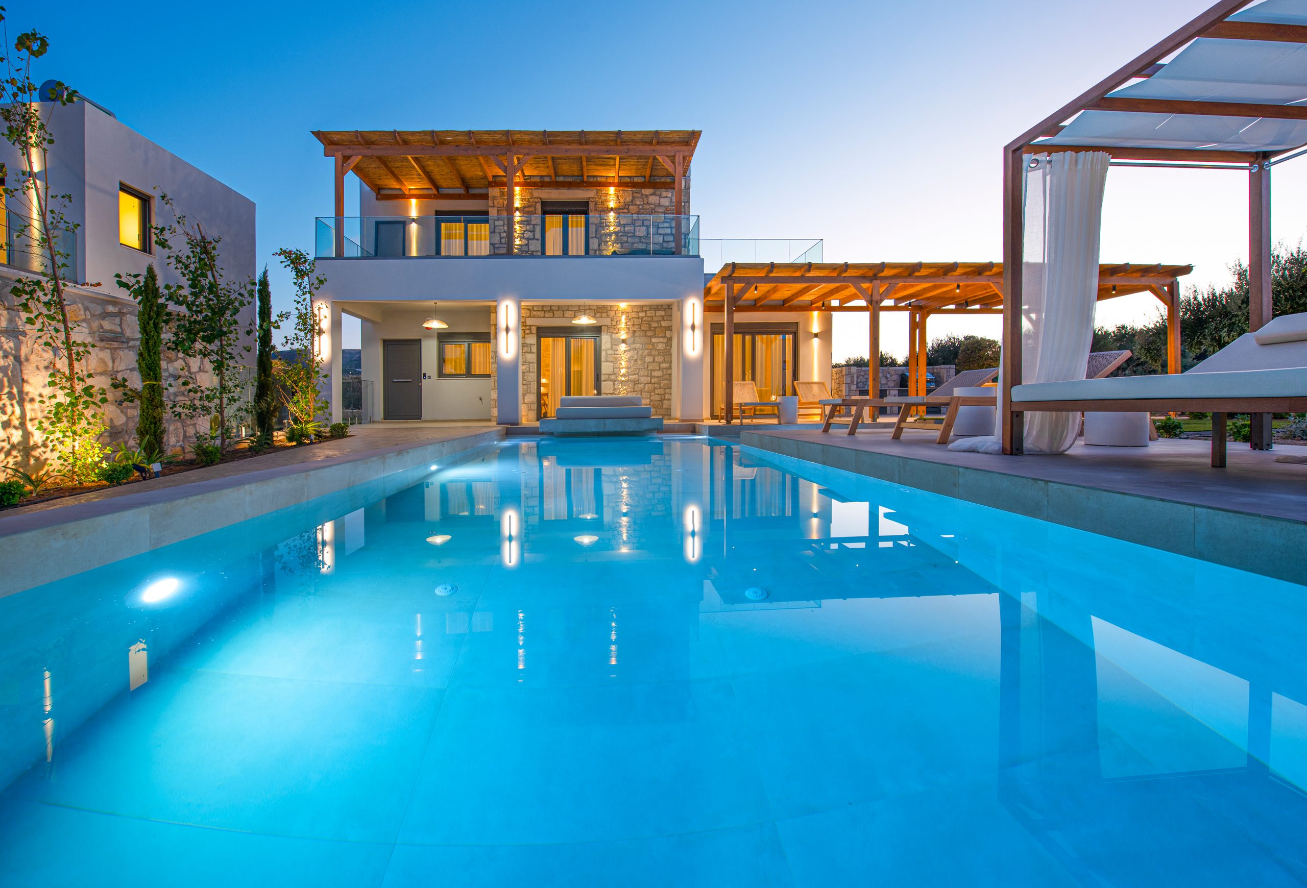Black Olive Villa One private pool and outdoor areas in Pigi, Rethymno, Crete