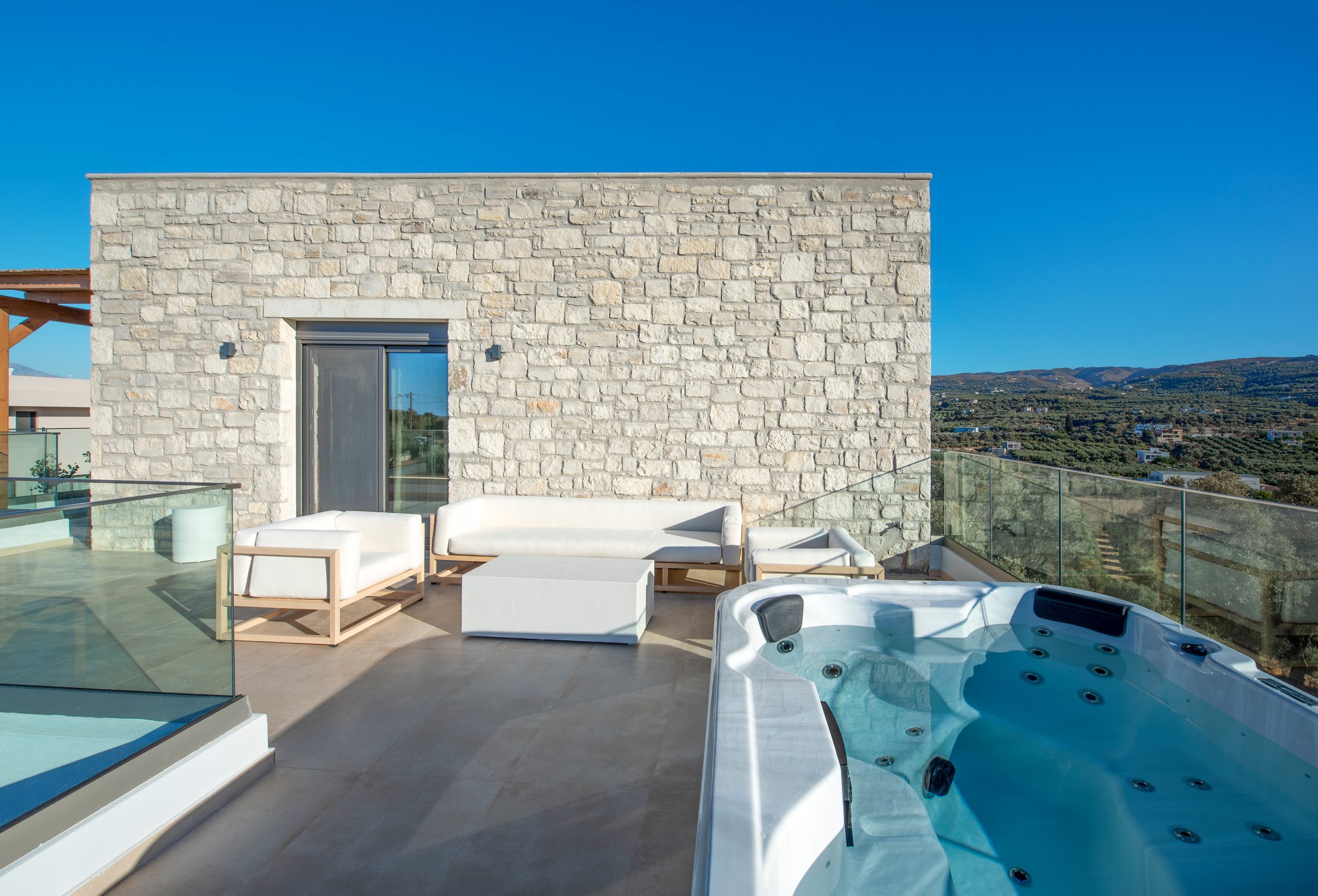 Black Olive Villa One private pool and outdoor areas in Pigi, Rethymno, Crete