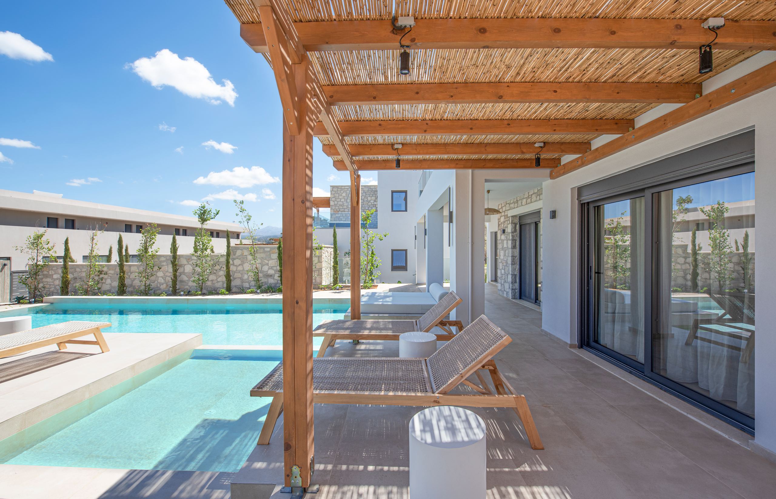 Black Olive Villa One private pool and outdoor areas in Pigi, Rethymno, Crete