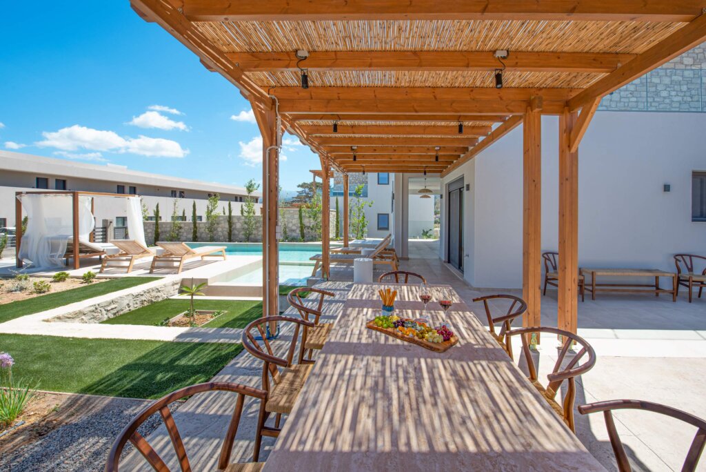 Black Olive Villa One private pool and outdoor areas in Pigi, Rethymno, Crete