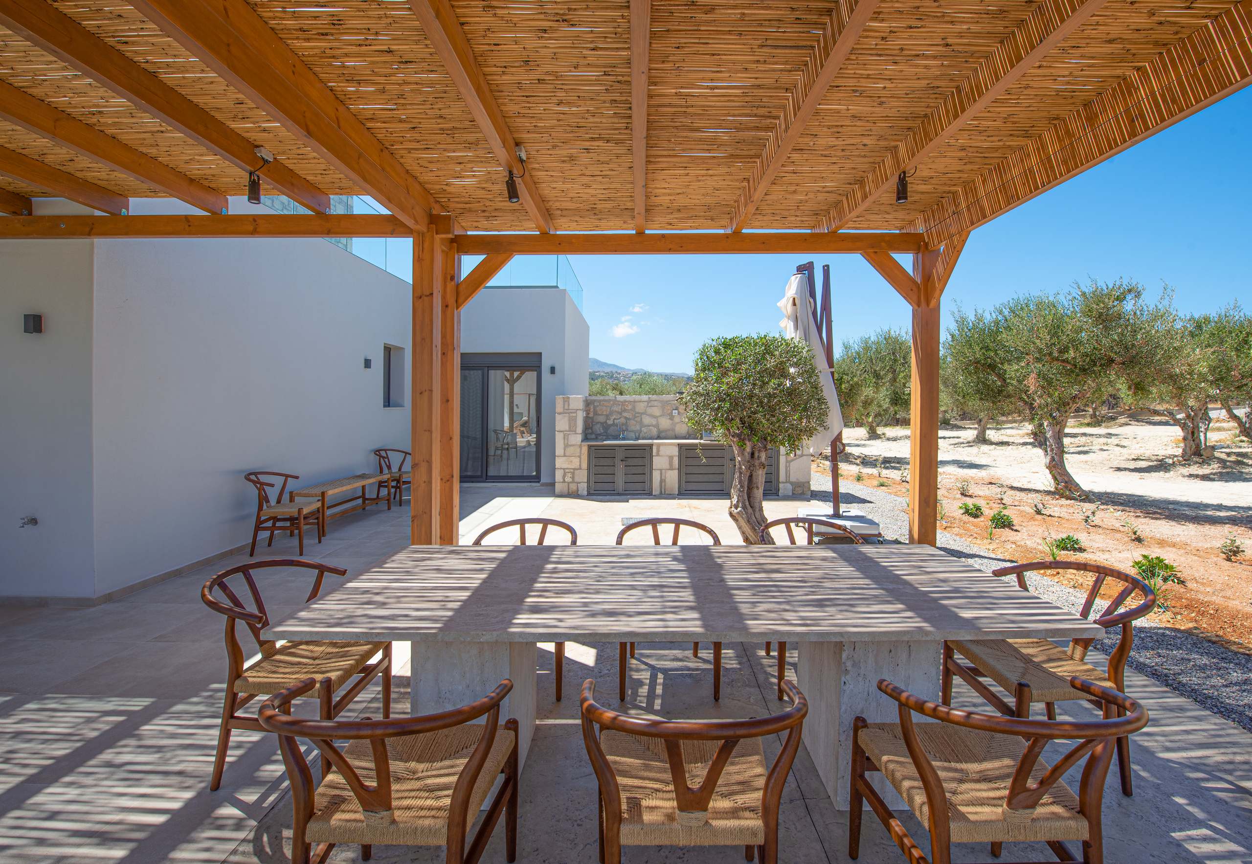 Black Olive Villa One private pool and outdoor areas in Pigi, Rethymno, Crete