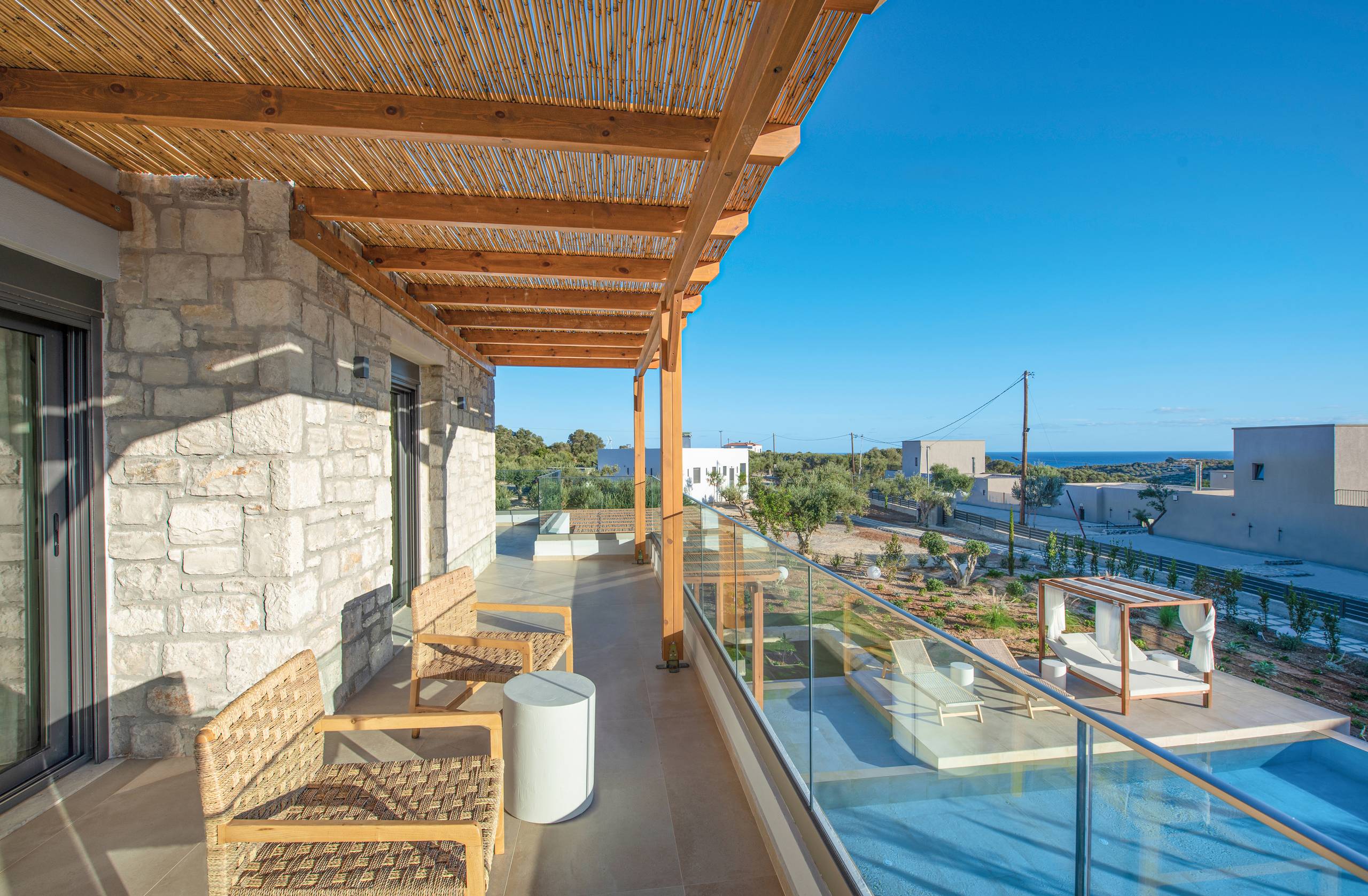 Black Olive Villa One private pool and outdoor areas in Pigi, Rethymno, Crete