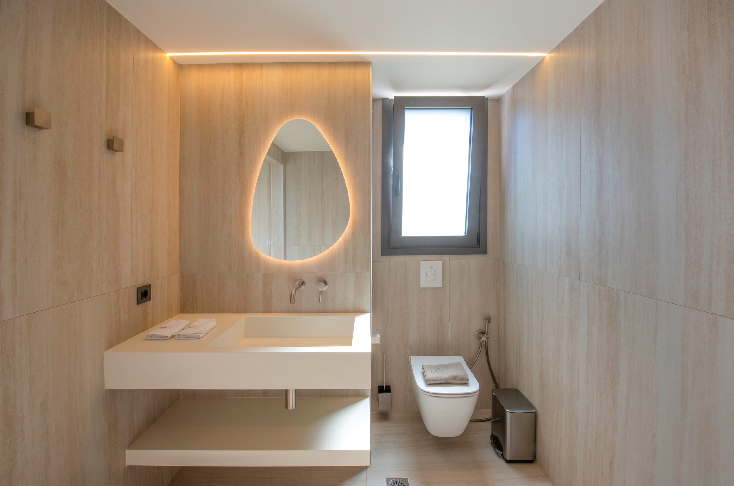 Black Olive Villa One bathroom in Pigi, Rethymno, Crete