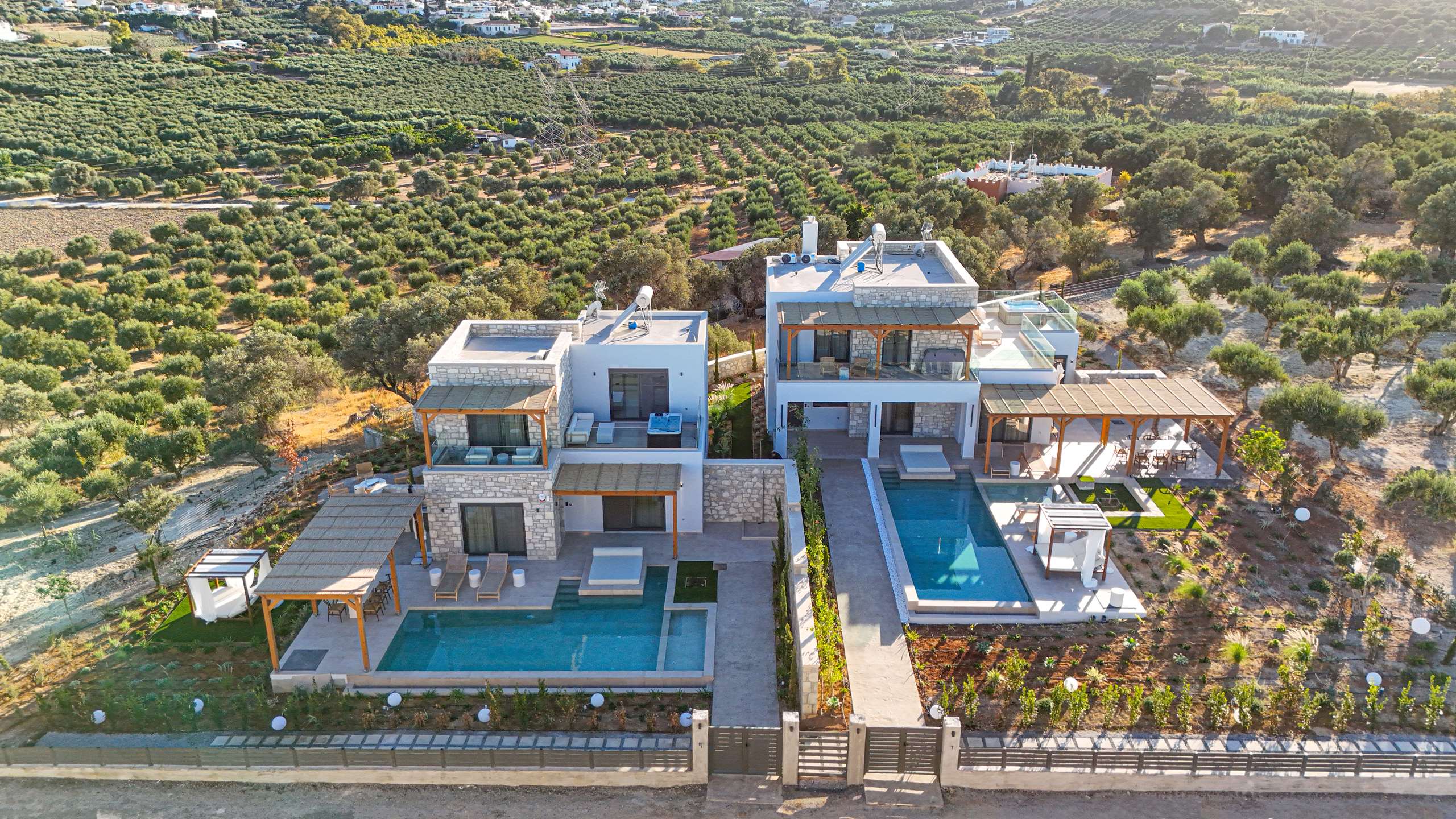Black Olive Villa One private pool and outdoor areas in Pigi, Rethymno, Crete