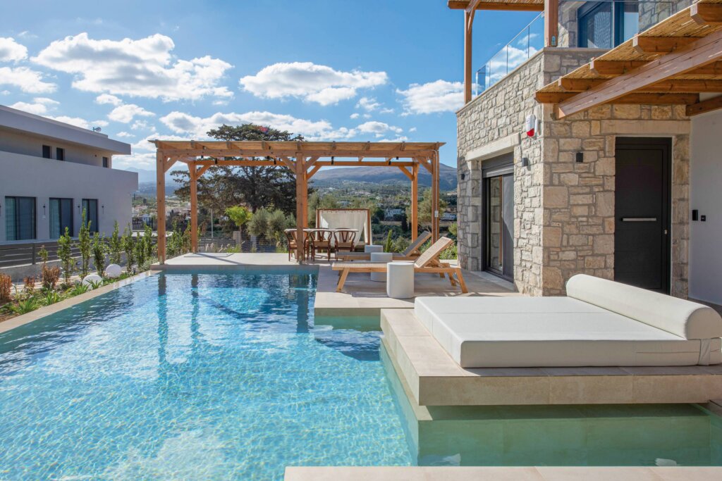 Black Olive Villa Two private pool and outdoor areas in Pigi, Rethymno, Crete