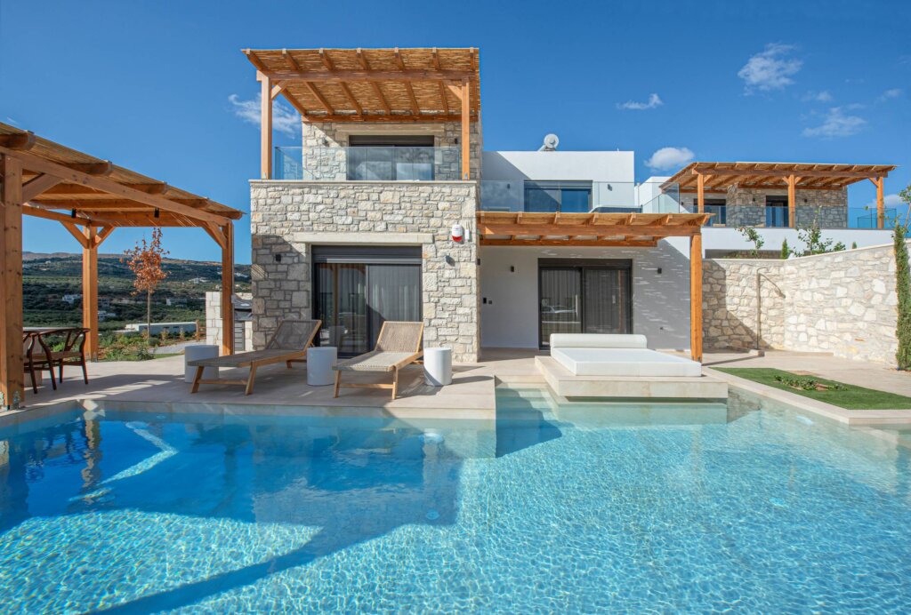 Black Olive Villa Two private pool and outdoor areas in Pigi, Rethymno, Crete