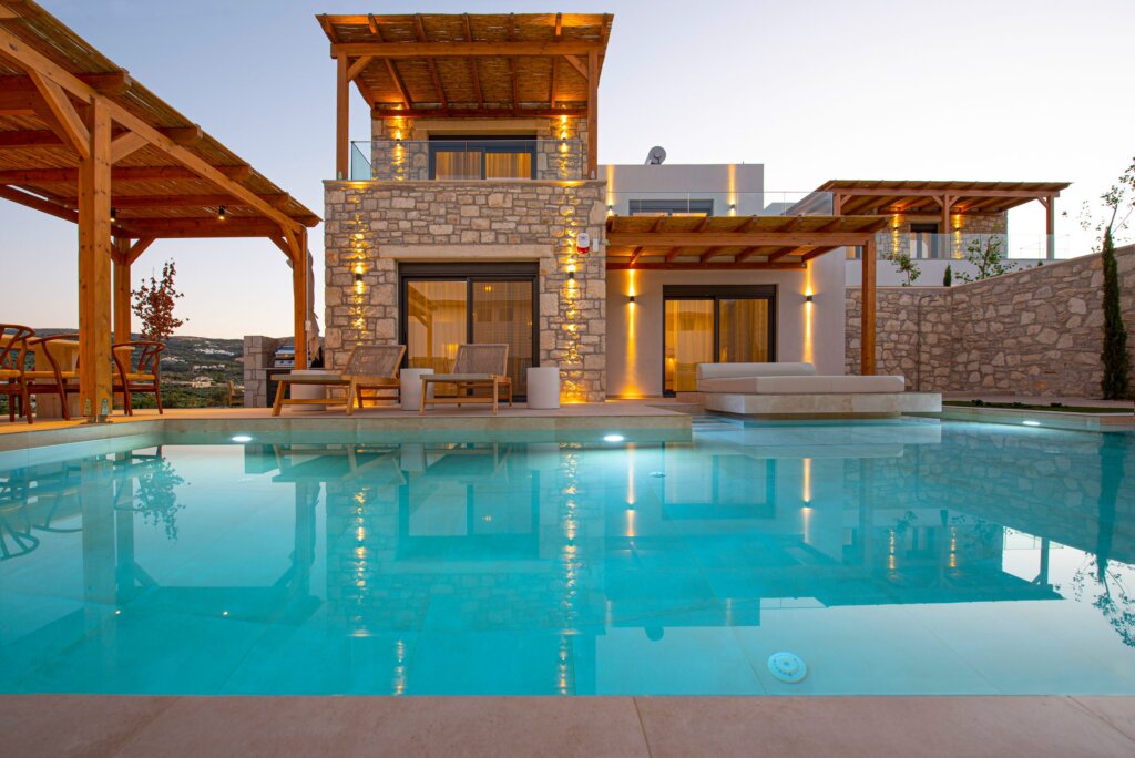 Black Olive Villa Two private pool and outdoor areas in Pigi, Rethymno, Crete