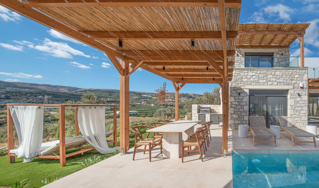 Black Olive Villa Two private pool and outdoor areas in Pigi, Rethymno, Crete