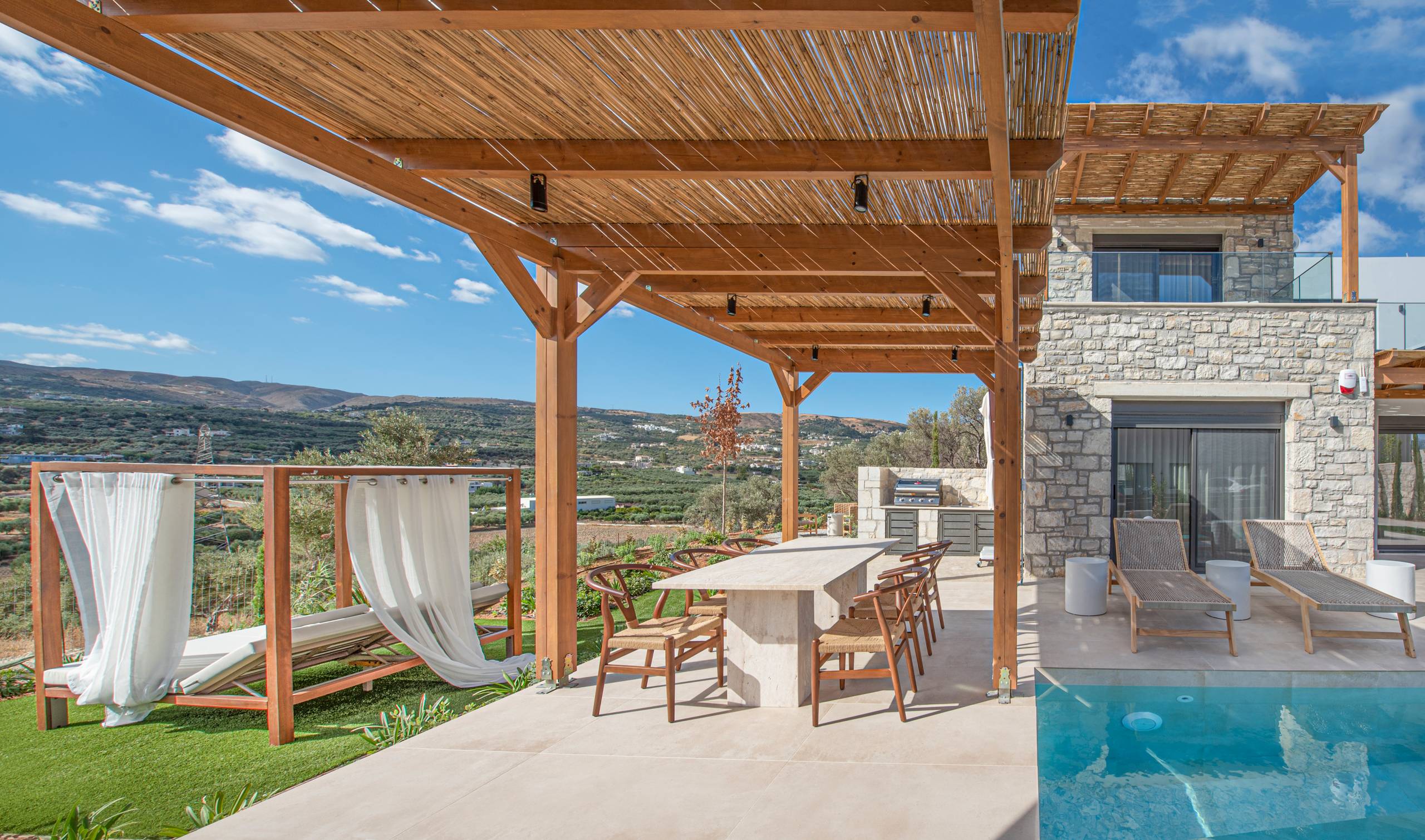 Black Olive Villa Two private pool and outdoor areas in Pigi, Rethymno, Crete