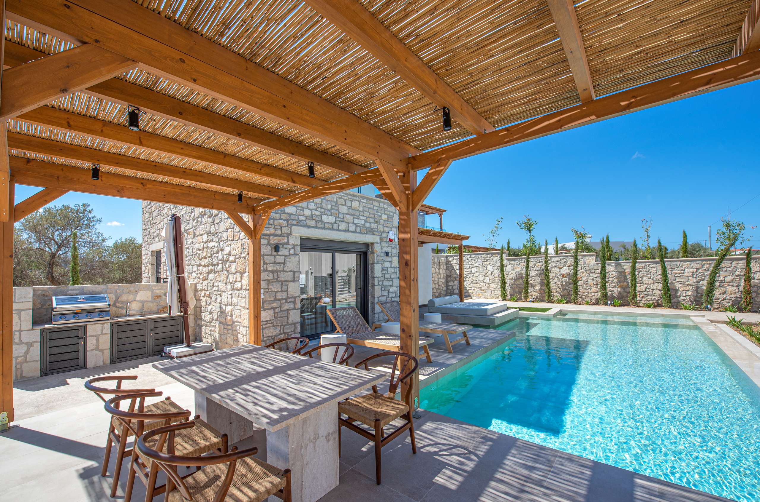 Black Olive Villa Two private pool and outdoor areas in Pigi, Rethymno, Crete