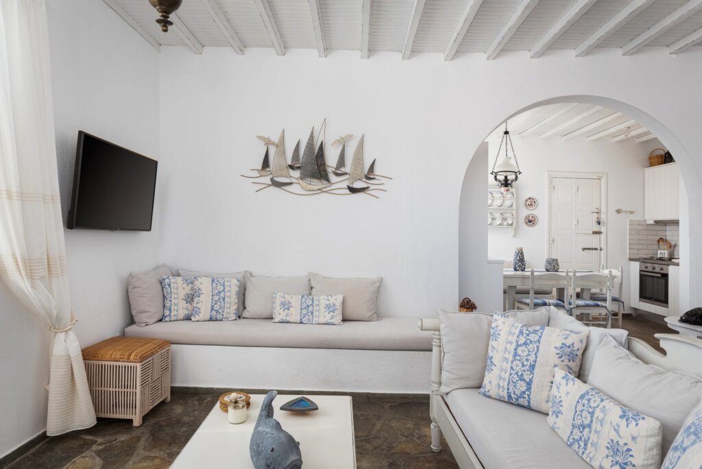 Venus View Villa with Private Pool & Sea View living areas in Ano Mera, Mykonos
