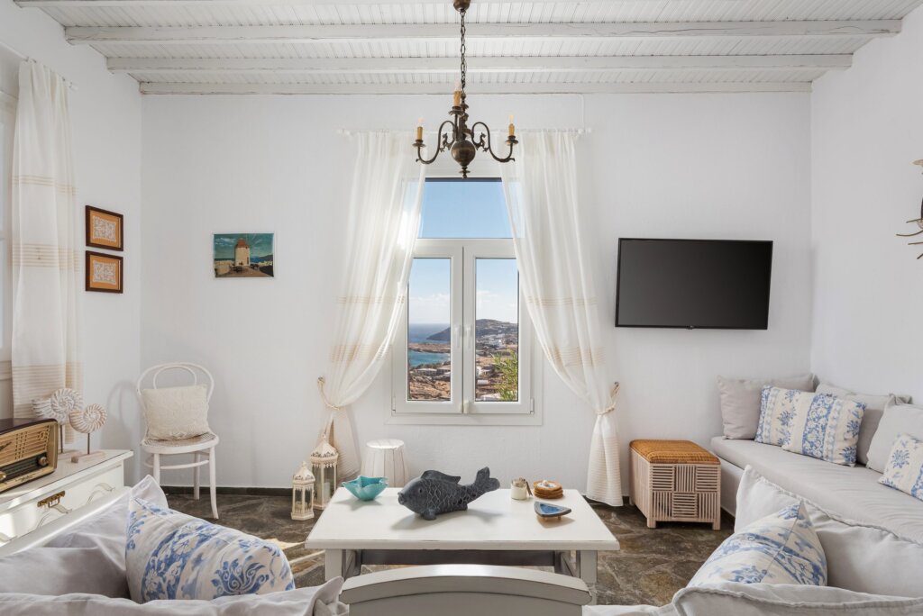 Venus View Villa with Private Pool & Sea View living areas in Ano Mera, Mykonos