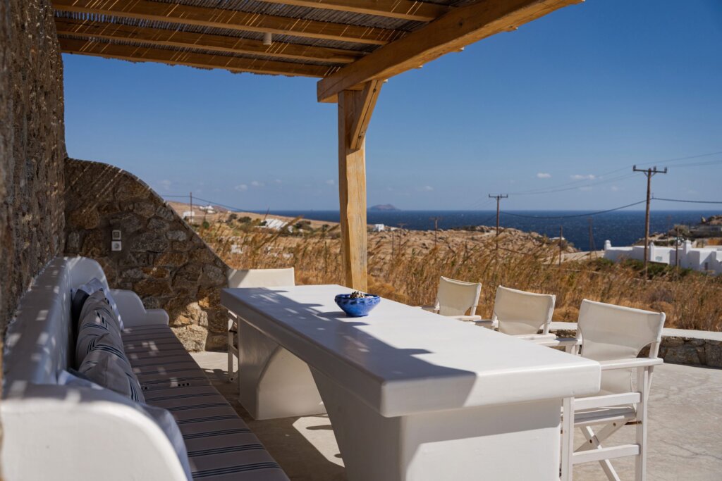 Venus View Villa with Private Pool & Sea View outdoor areas and views in Ano Mera, Mykonos