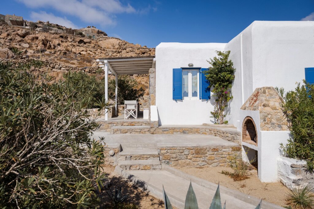 Venus View Villa with Private Pool & Sea View outdoor areas and views in Ano Mera, Mykonos
