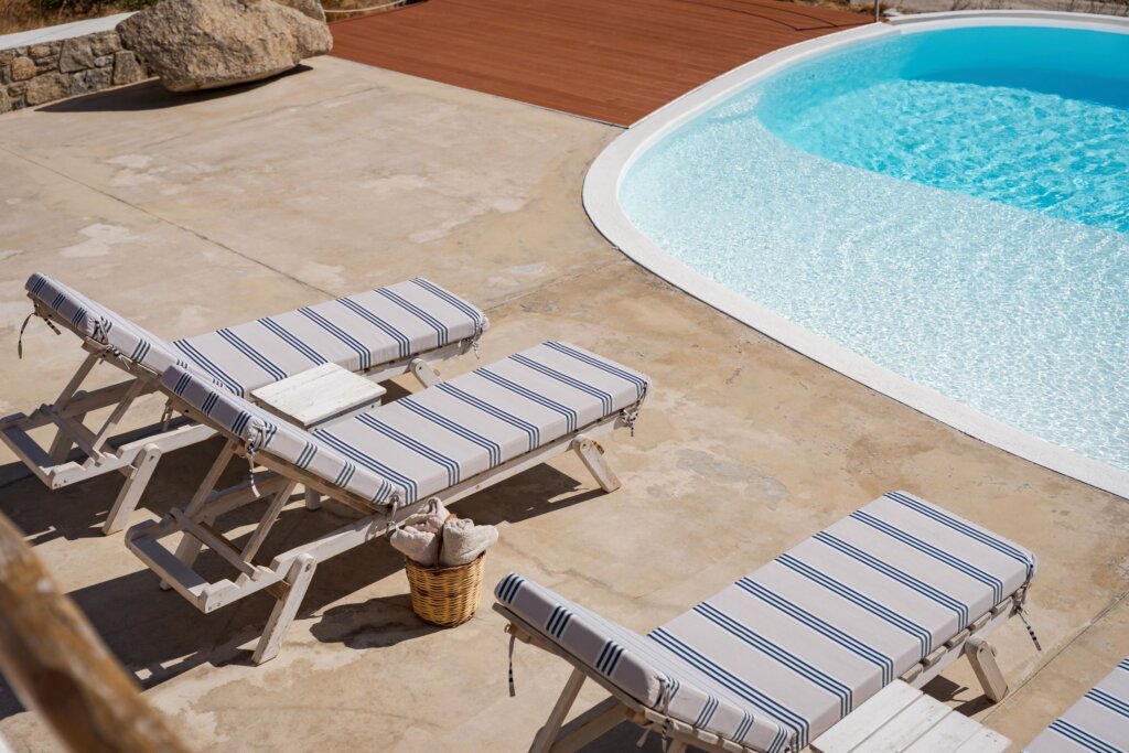 Venus View Villa with Private Pool & Sea View outdoor areas and views in Ano Mera, Mykonos
